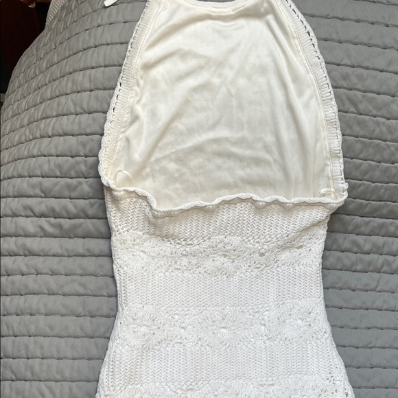 Guess White Knit Halter Tank Top - Picture 4 of 5